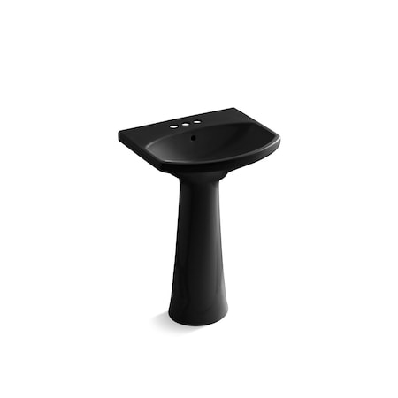 Kohler Cimarron Pedestal Bathroom Sink With 4" Centerset Faucet Holes 2362-4-7